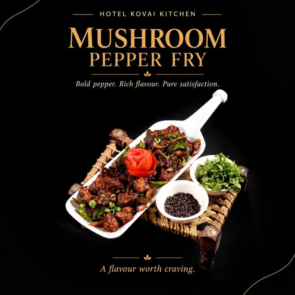 Mushroom Pepper Fry